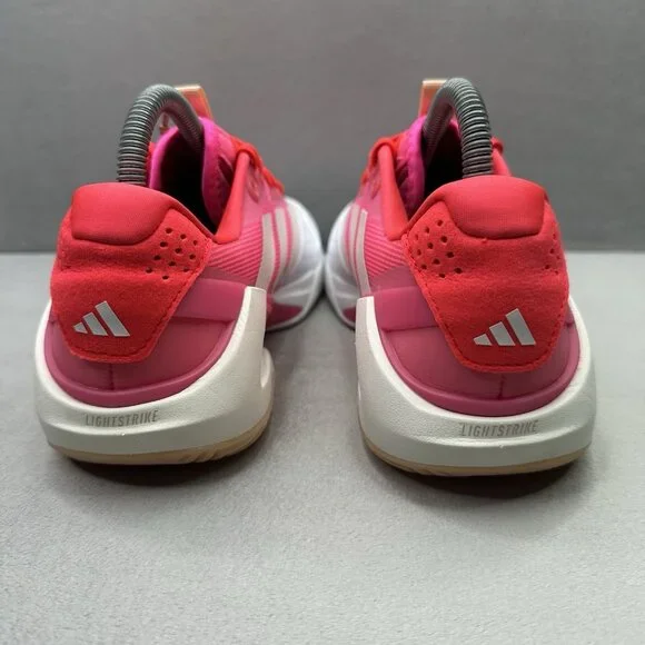 Womens Size 8 adidas Adizero Ubersonic 5 Tennis Shoes Pink White All Court NEW - Picture 4 of 9
